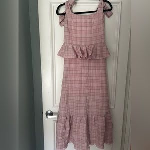 Pink Plaid Dress